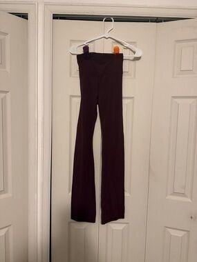 Athleta Girls' Flared Leg Leggings - Plum inseam of the leggings is 30 inches.